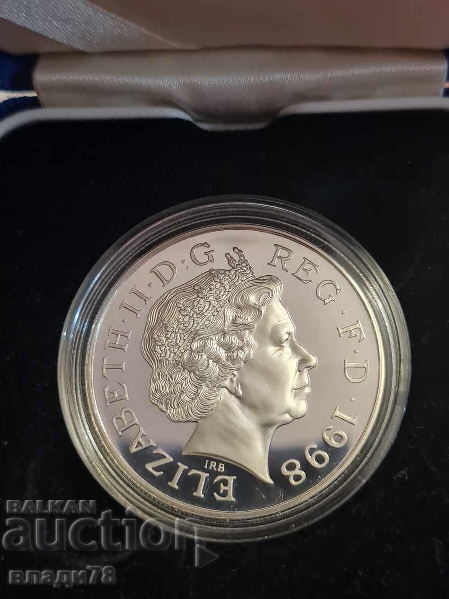 Ασημένιο νόμισμα 5 λιρών 1998 - 5 Ασημένιο νόμισμα 5 λιρών 1998 - 5