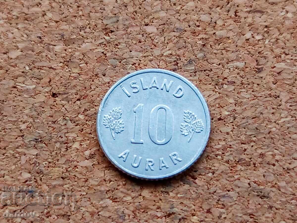 Исландия 10 аурар, 1971 г.