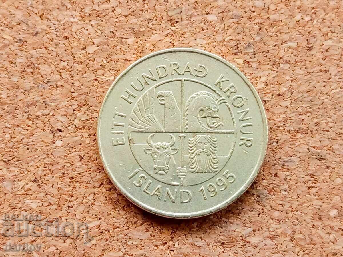 Ισλανδία 100 κρόνα, 1995 με τιμή € 1.45 | 2.84 BGN