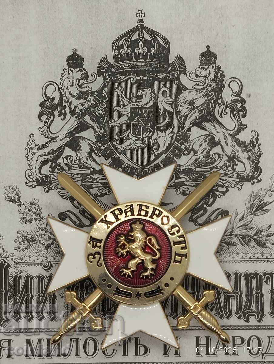ZVEZDA I GRADUL ORDENULUI PENTRU CURAJ - REPLICĂ REPRODUCERE - 5