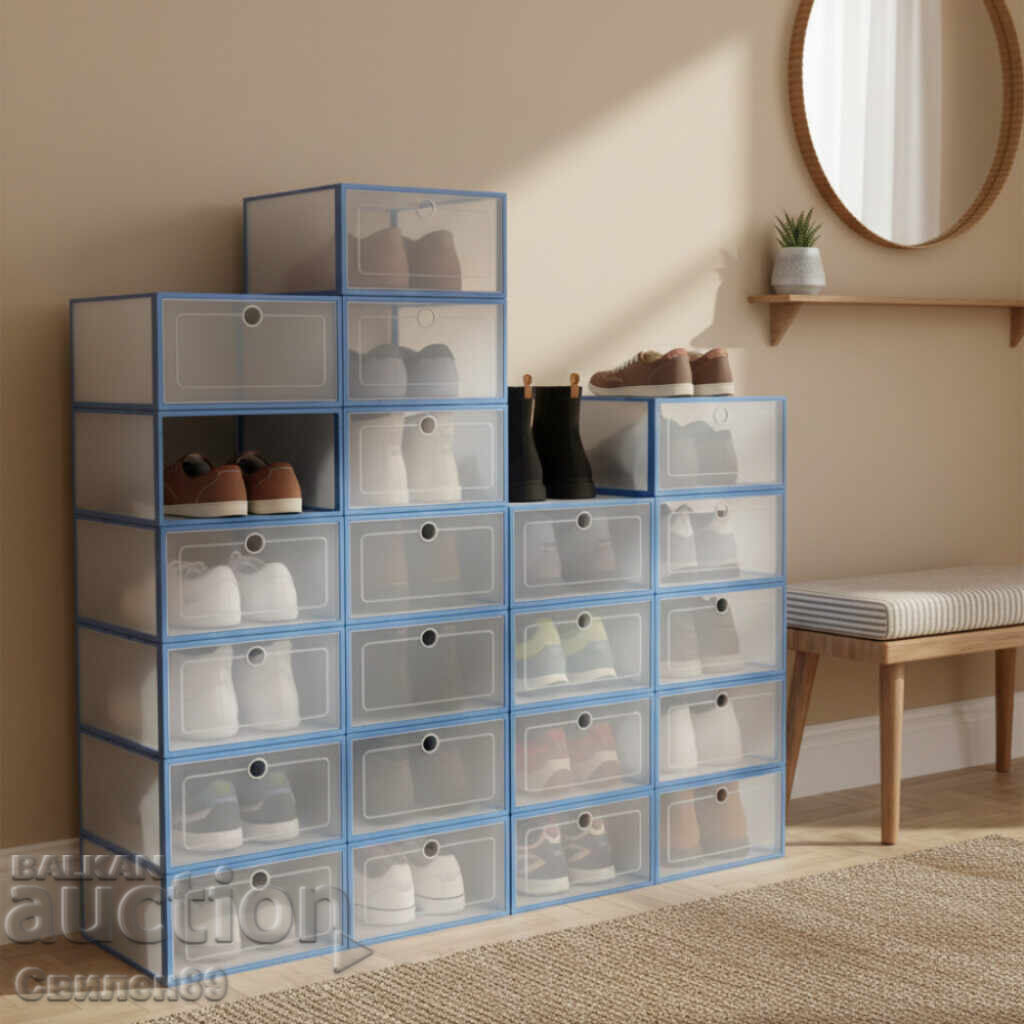 12 x cutii de depozitare SHOEZY – mai multă ordine, mai mult spațiu, - 5 12 x cutii de depozitare SHOEZY – mai multă ordine, mai mult spațiu, - 5