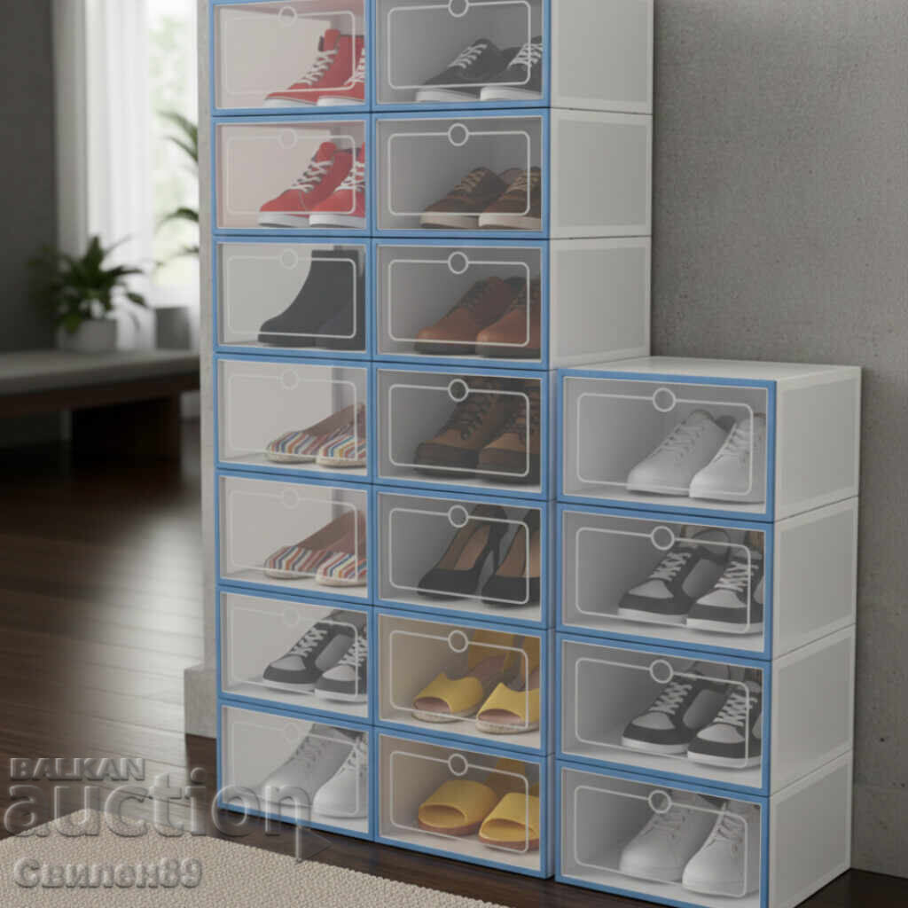 12 x cutii de depozitare SHOEZY – mai multă ordine, mai mult spațiu, - 6 12 x cutii de depozitare SHOEZY – mai multă ordine, mai mult spațiu, - 6