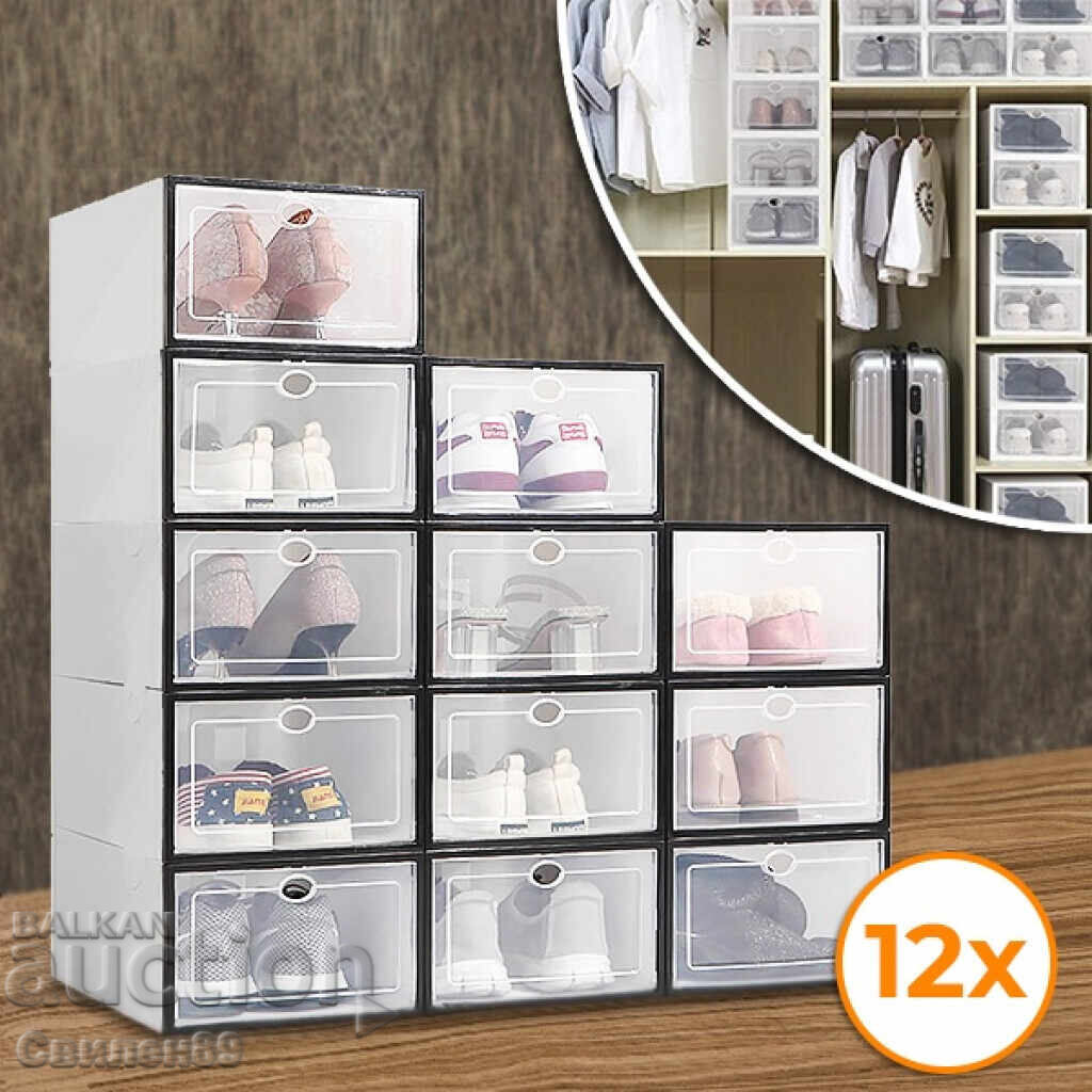 12 x cutii de depozitare SHOEZY – mai multă ordine, mai mult spațiu, - 7 12 x cutii de depozitare SHOEZY – mai multă ordine, mai mult spațiu, - 7