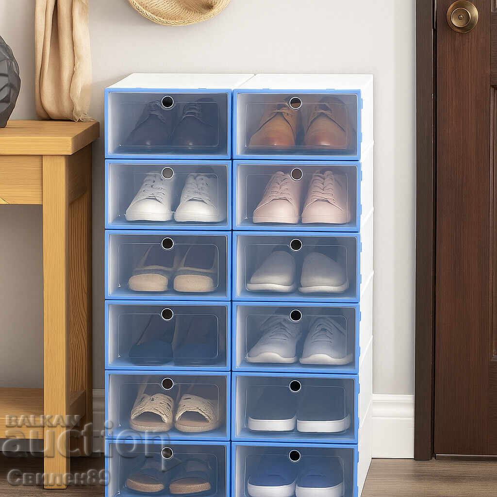 12 x cutii de depozitare SHOEZY – mai multă ordine, mai mult spațiu, 12 x cutii de depozitare SHOEZY – mai multă ordine, mai mult spațiu,