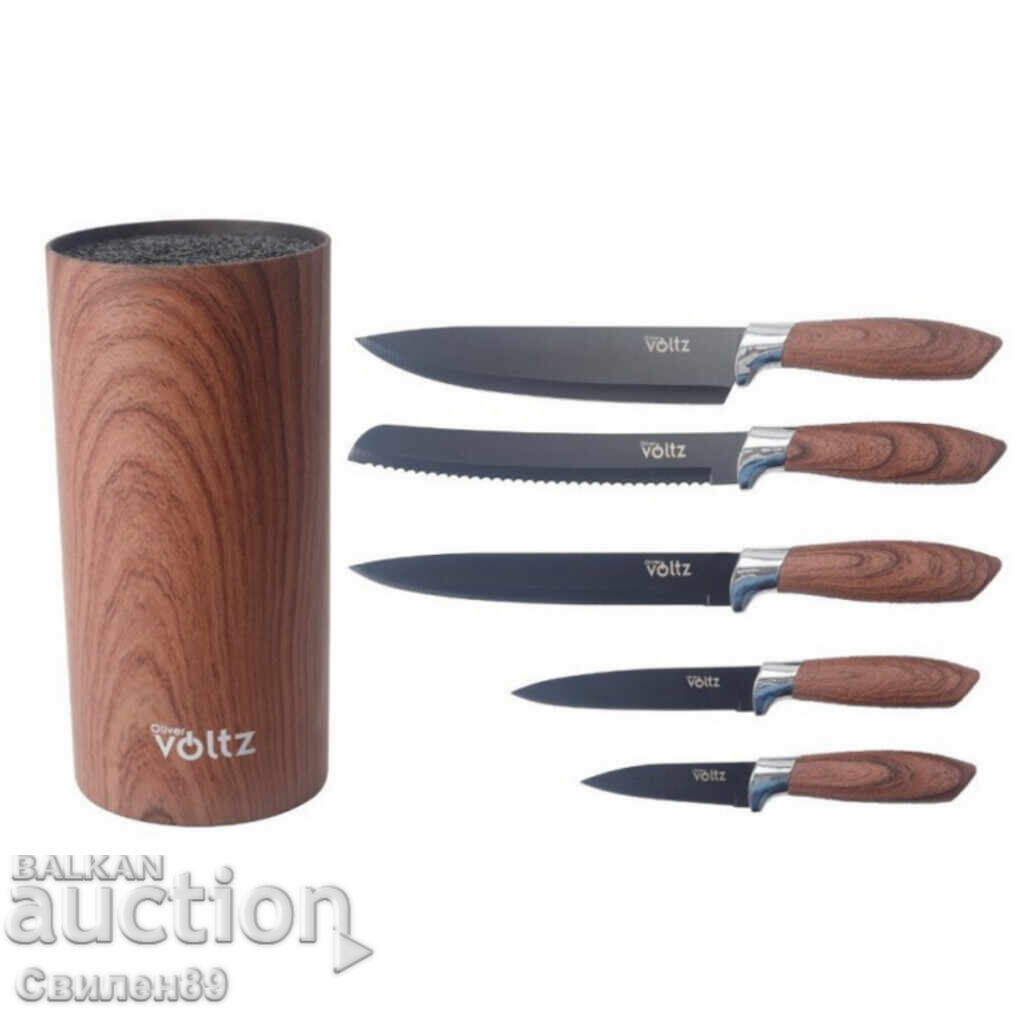 Σετ μαχαιριών Voltz με μαρμάρινη επίστρωση και βάση – Στυλ, ο Σετ μαχαιριών Voltz με μαρμάρινη επίστρωση και βάση – Στυλ, ο