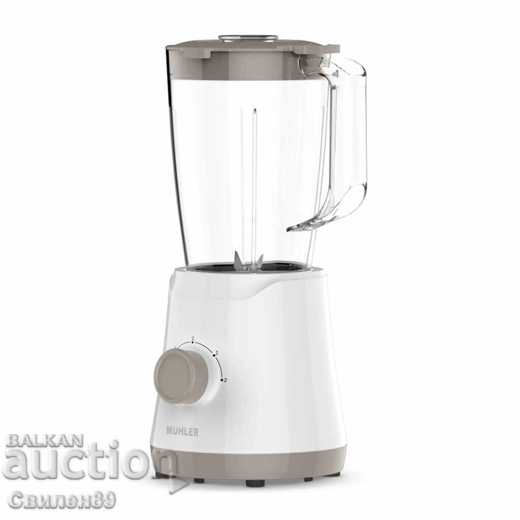 Auction Muhler MB-355 Blender, 500W, 1.5L, plastic jug Auction Muhler MB-355 Blender, 500W, 1.5L, plastic jug