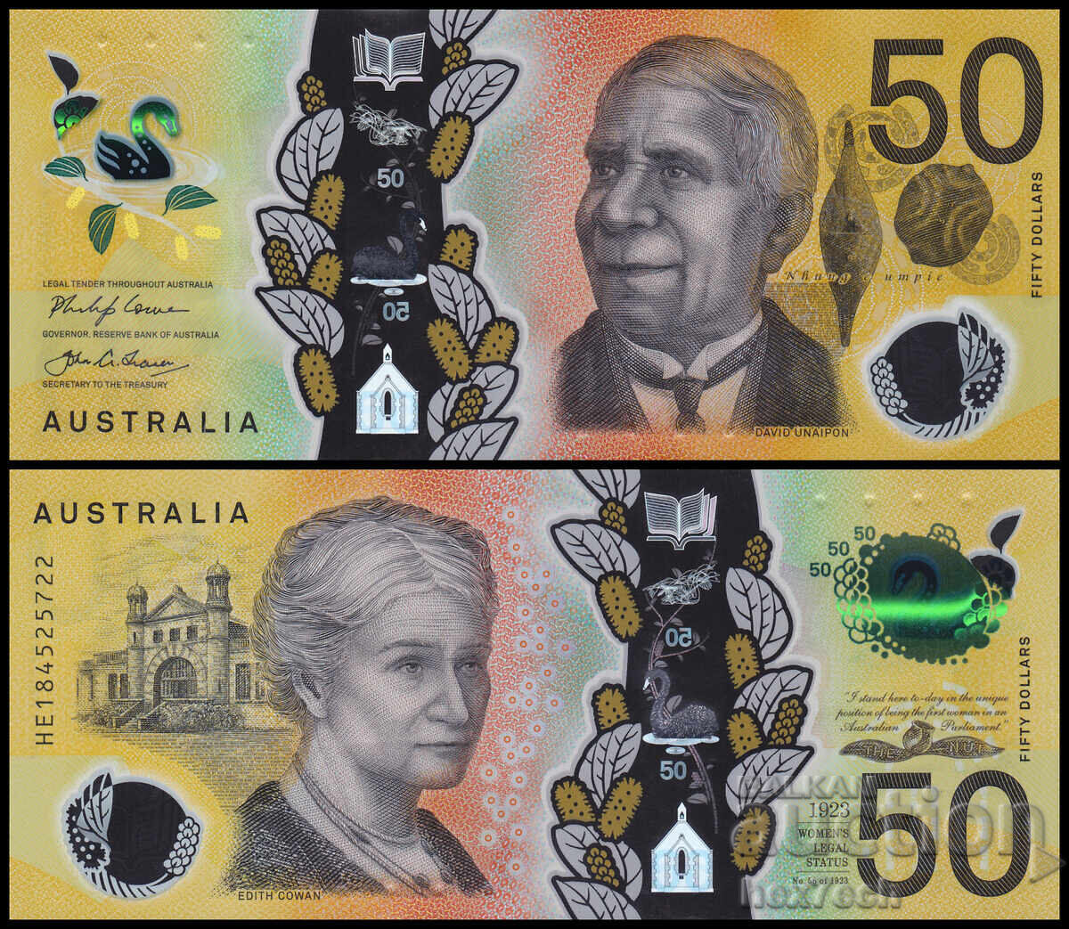 ❤️ ⭐ Australia 2023 50 dolari polimer UNC nou ⭐ ❤️ ❤️ ⭐ Australia 2023 50 dolari polimer UNC nou ⭐ ❤️