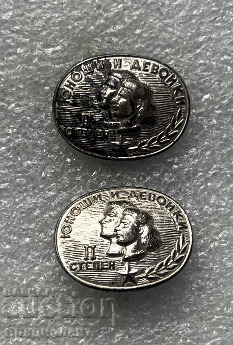 Lot de insigne Junona și Fete II grad Lot de insigne Junona și Fete II grad