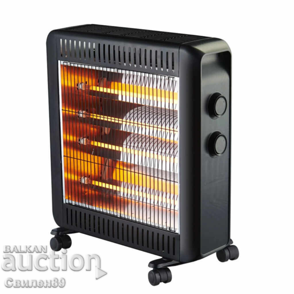 Θερμαντήρας χαλαζία 2200W με 4 σωλήνες – γρήγορη θέρμανση και χαμηλή κατανάλωση με τιμή 110.00 BGN | € 56.24 Θερμαντήρας χαλαζία 2200W με 4 σωλήνες – γρήγορη θέρμανση και χαμηλή κατανάλωση με τιμή 110.00 BGN | € 56.24