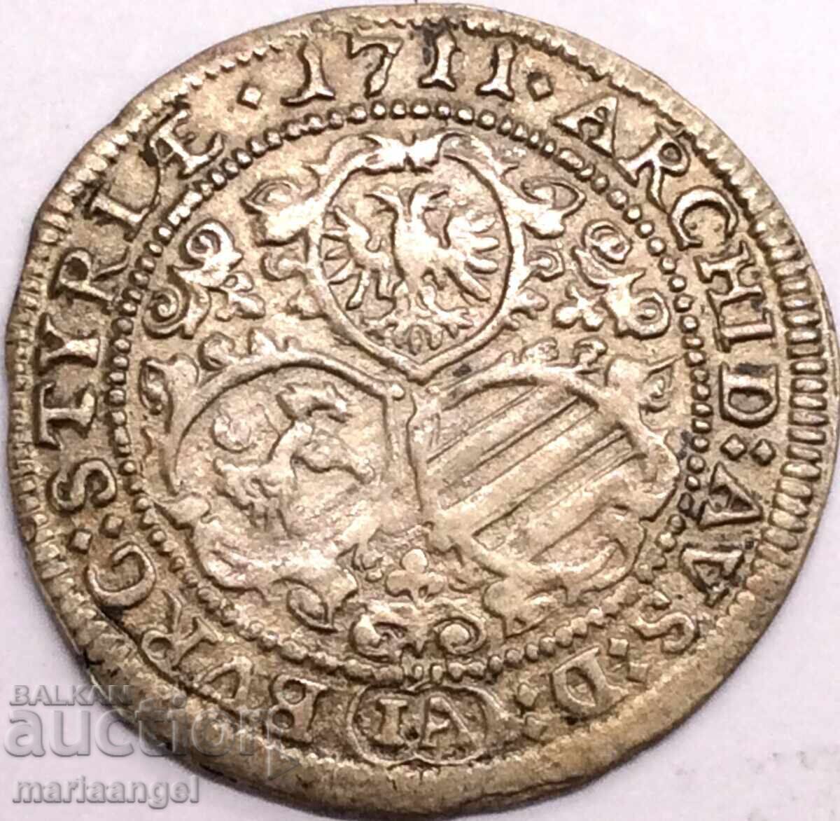 3 кройцера 1711 Австрия Йозеф I 1705-1711 Св. Вайт - минт Ag - 7 3 кройцера 1711 Австрия Йозеф I 1705-1711 Св. Вайт - минт Ag - 7