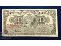 Cuba, Cuba, Spanish possession, 1 peso 1896, VF+