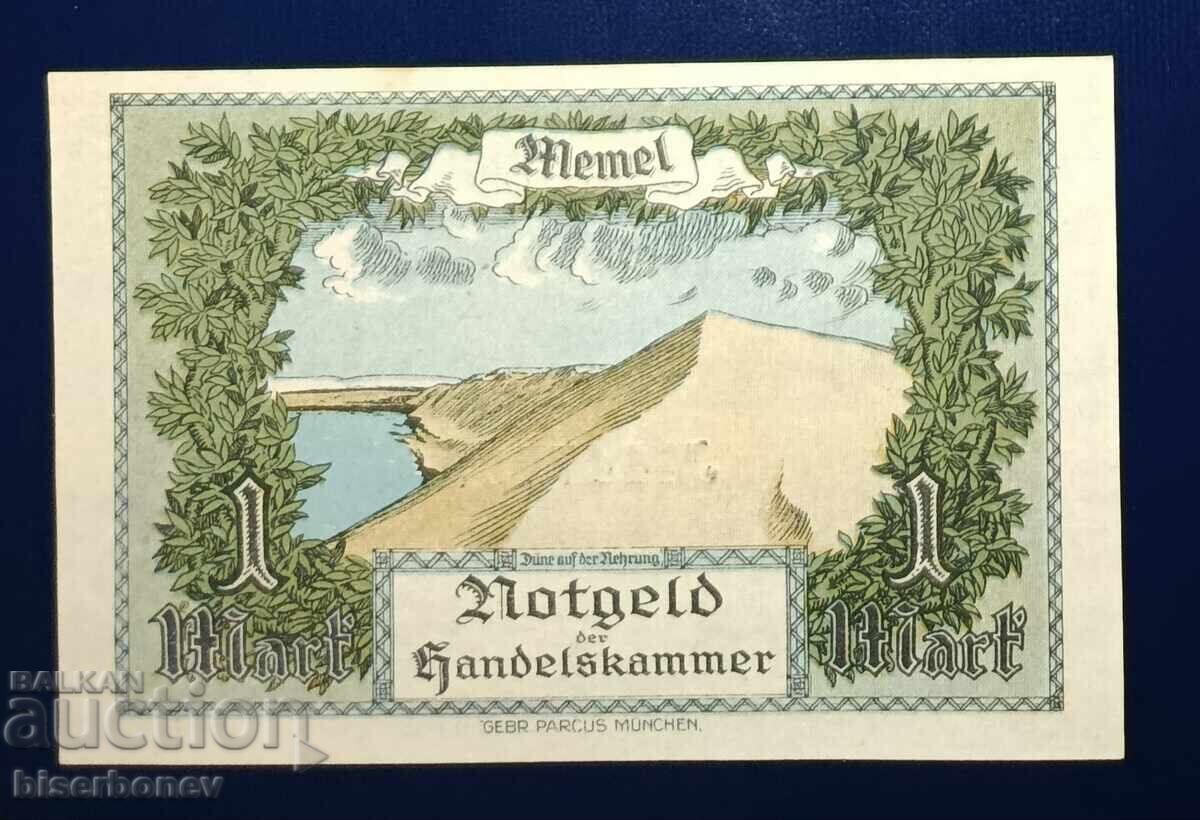 Μέμελ, Memel/Κλάιπεντα/ Λιθουανία, 1 μάρκο, 1922, UNC με τιμή 60.00 BGN | € 30.68 Μέμελ, Memel/Κλάιπεντα/ Λιθουανία, 1 μάρκο, 1922, UNC με τιμή 60.00 BGN | € 30.68