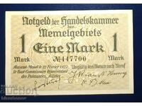 Μέμελ, Memel/Κλάιπεντα/ Λιθουανία, 1 μάρκο, 1922, UNC