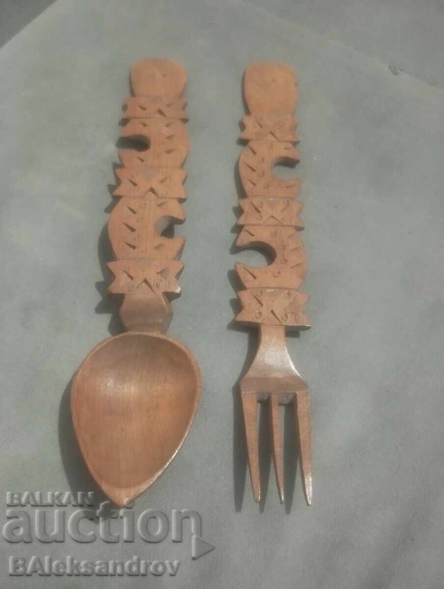 Дървени прибори за декорация