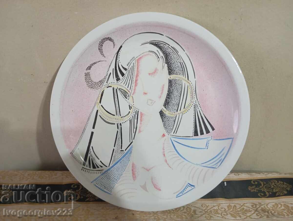 Farfurie de porțelan pentru perete Farfurie de porțelan pentru perete