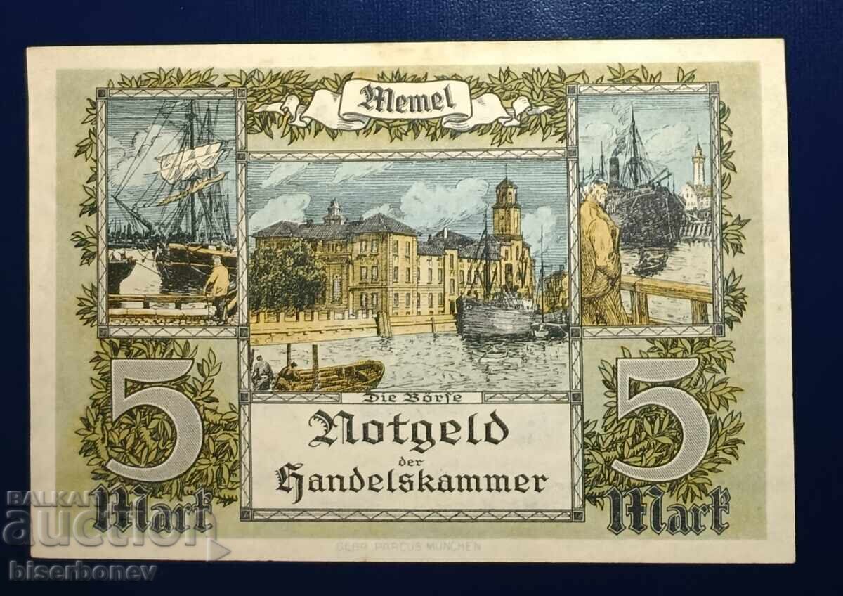 Μεμέλ, Μεμέλ/Κλάιπεντα/Λιθουανία, 5 μάρκα, 1922, aUNC/UNC-1 με τιμή 90.00 BGN | € 46.02 Μεμέλ, Μεμέλ/Κλάιπεντα/Λιθουανία, 5 μάρκα, 1922, aUNC/UNC-1 με τιμή 90.00 BGN | € 46.02