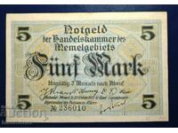 Μεμέλ, Μεμέλ/Κλάιπεντα/Λιθουανία, 5 μάρκα, 1922, aUNC/UNC-1