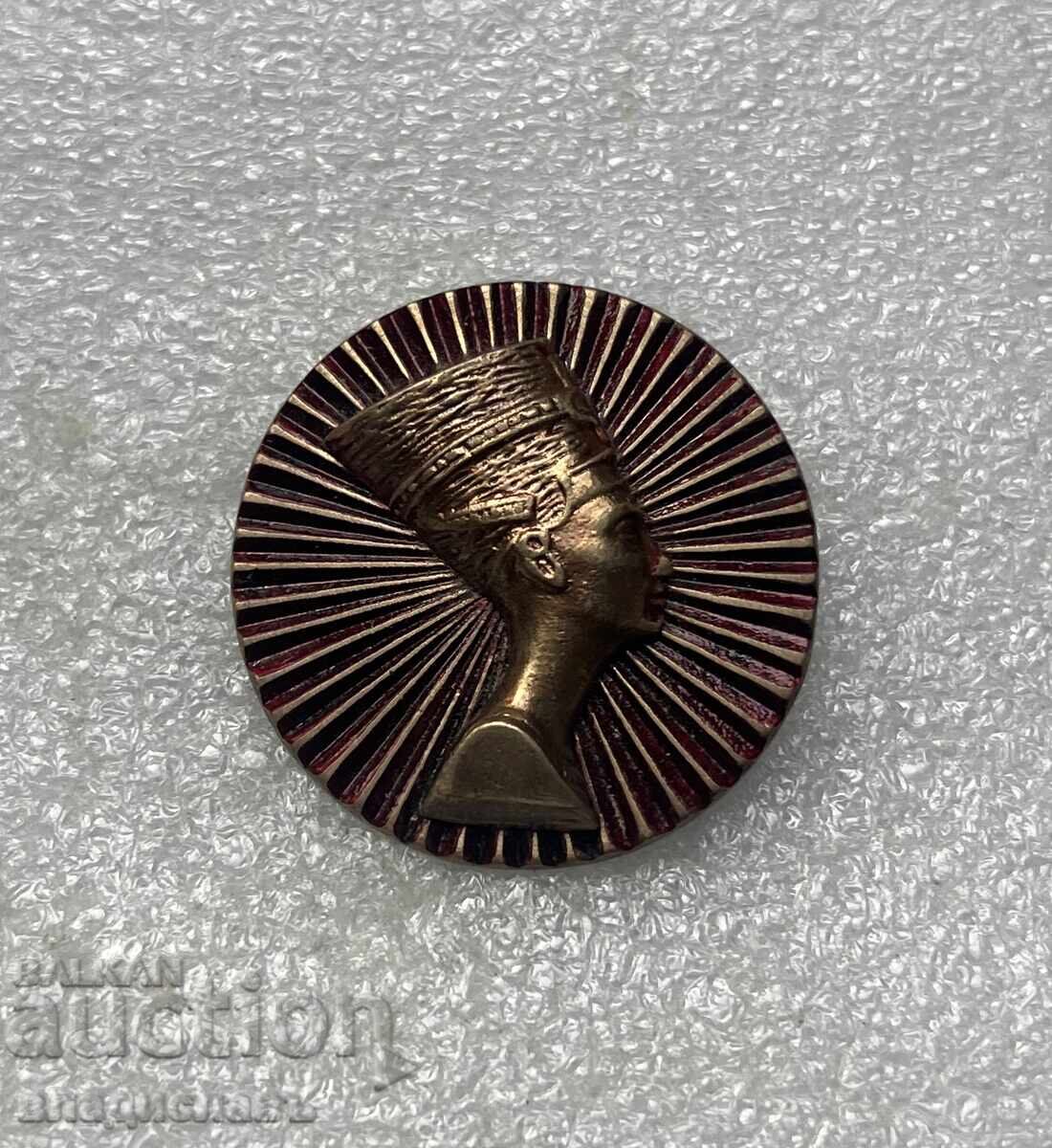 Vechi insignă Regina Nefertiti Egipt