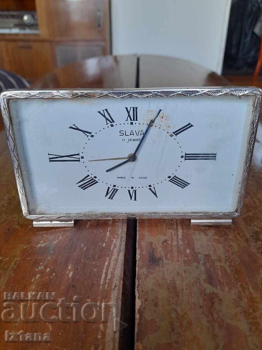 Desk clock, alarm clock SLAVA, SLAVA with price 22.00 BGN | € 11.25 Desk clock, alarm clock SLAVA, SLAVA with price 22.00 BGN | € 11.25