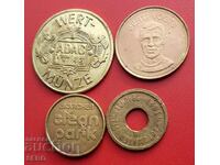 Germania-lot 4 jetoane