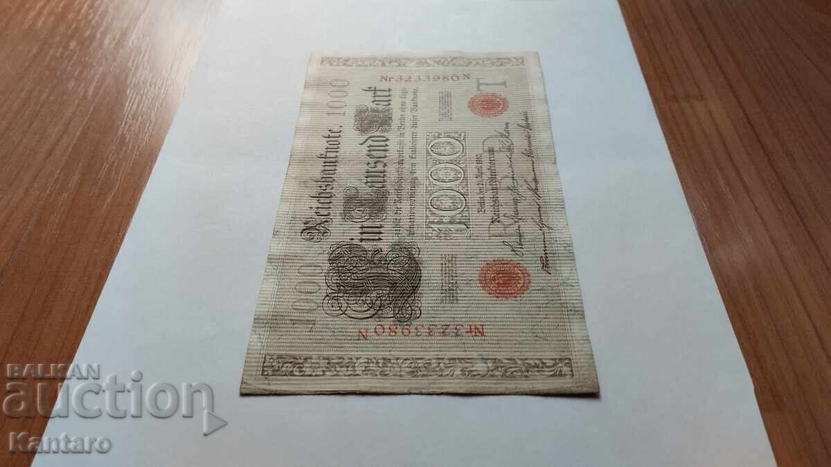 Auction Banknote - GERMANY - 1000 Marks - 1910 - red seal Auction Banknote - GERMANY - 1000 Marks - 1910 - red seal