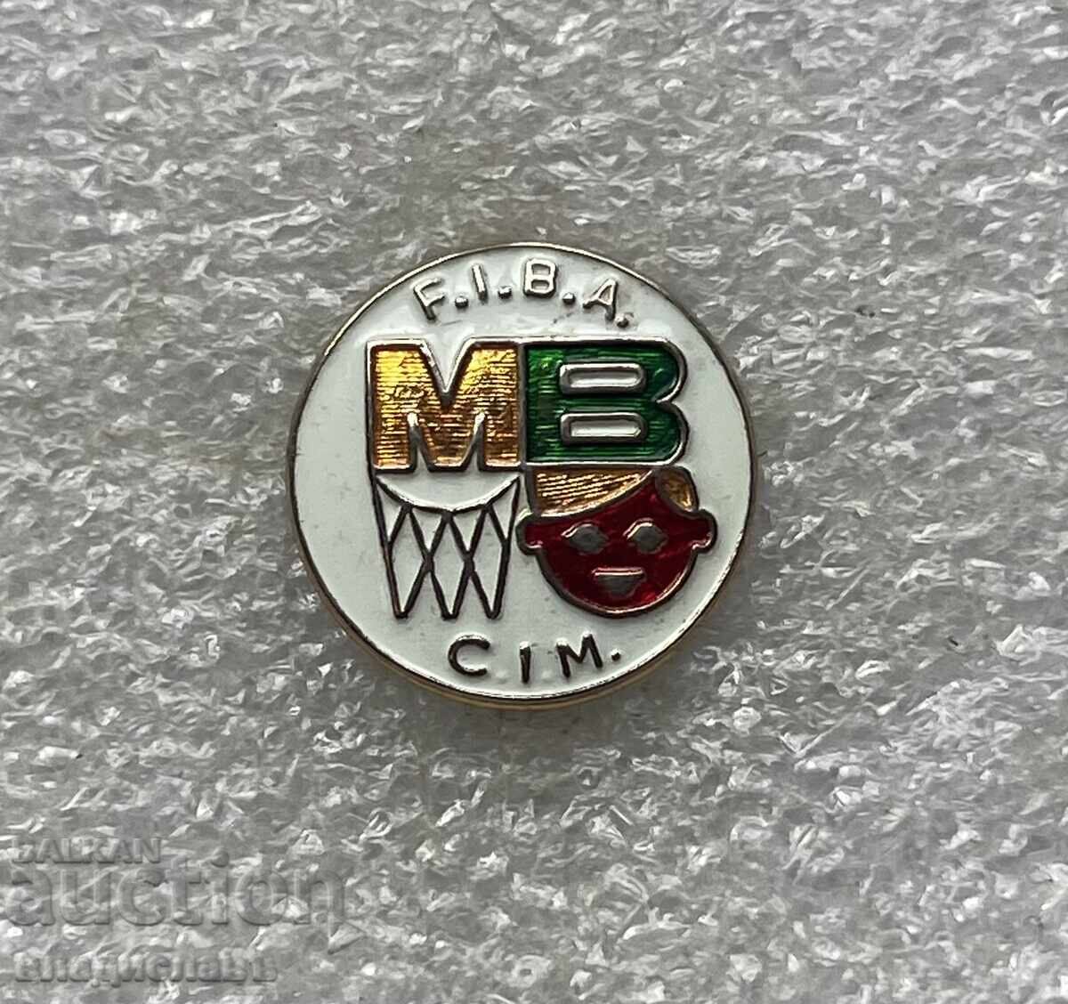 Old F.I.B.A. Basketball badge - marked on the back Old F.I.B.A. Basketball badge - marked on the back
