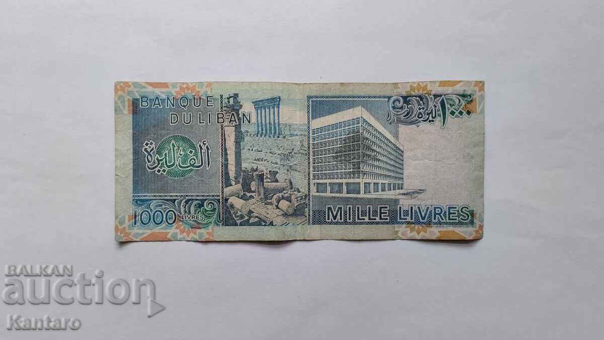 Τραπεζογραμμάτιο - ΛΙΒΑΝΟΣ - 1000 λιβρές - 1991 Τραπεζογραμμάτιο - ΛΙΒΑΝΟΣ - 1000 λιβρές - 1991
