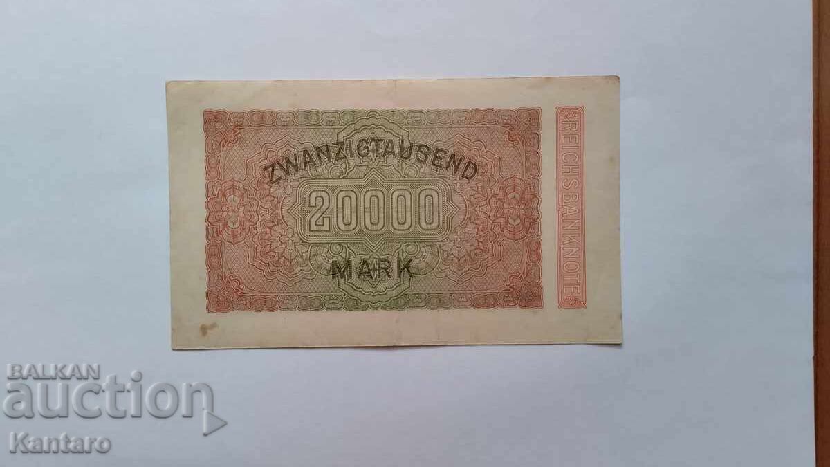 Παράδοση Τραπεζογραμμάτιο - ΓΕΡΜΑΝΙΑ - 20.000 μάρκα - 1923 Παράδοση Τραπεζογραμμάτιο - ΓΕΡΜΑΝΙΑ - 20.000 μάρκα - 1923
