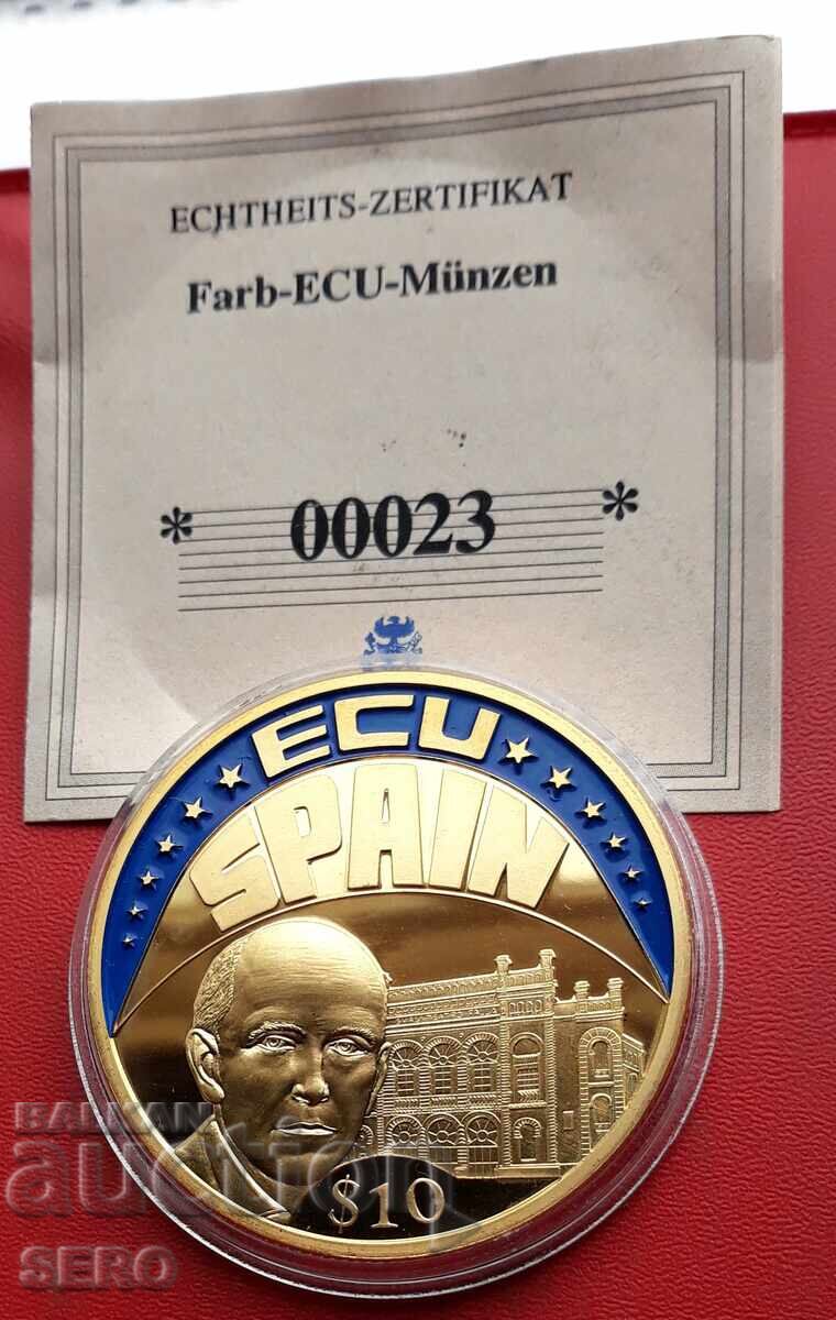 Liberia - 10 Dollars 2003 - Spain