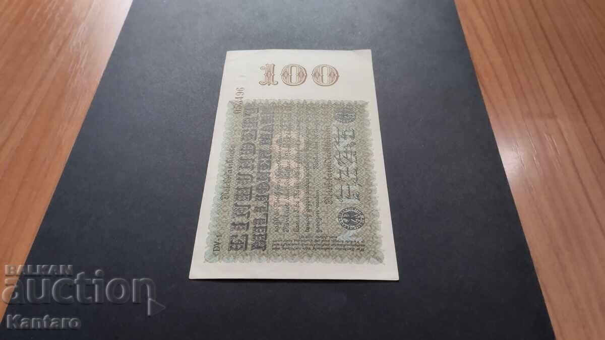 Auction Banknote - GERMANY - 100,000,000 marks - 1923 Auction Banknote - GERMANY - 100,000,000 marks - 1923