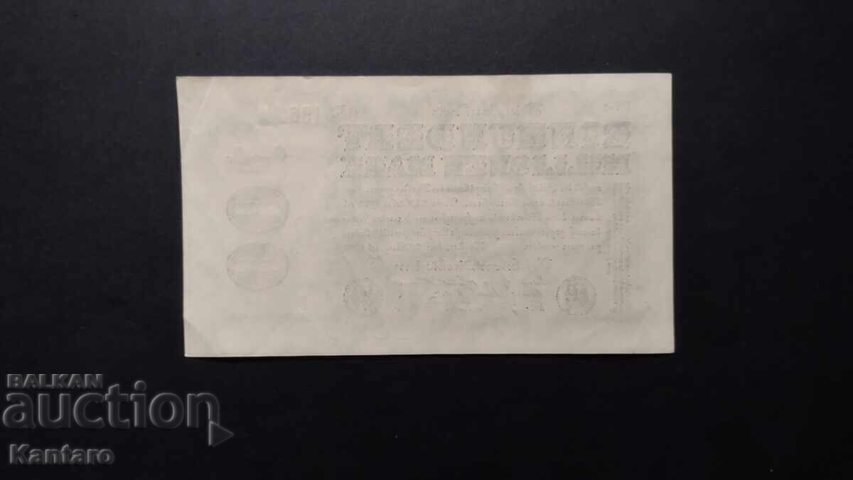 Delivery of Banknote - GERMANY - 100,000,000 marks - 1923 Delivery of Banknote - GERMANY - 100,000,000 marks - 1923