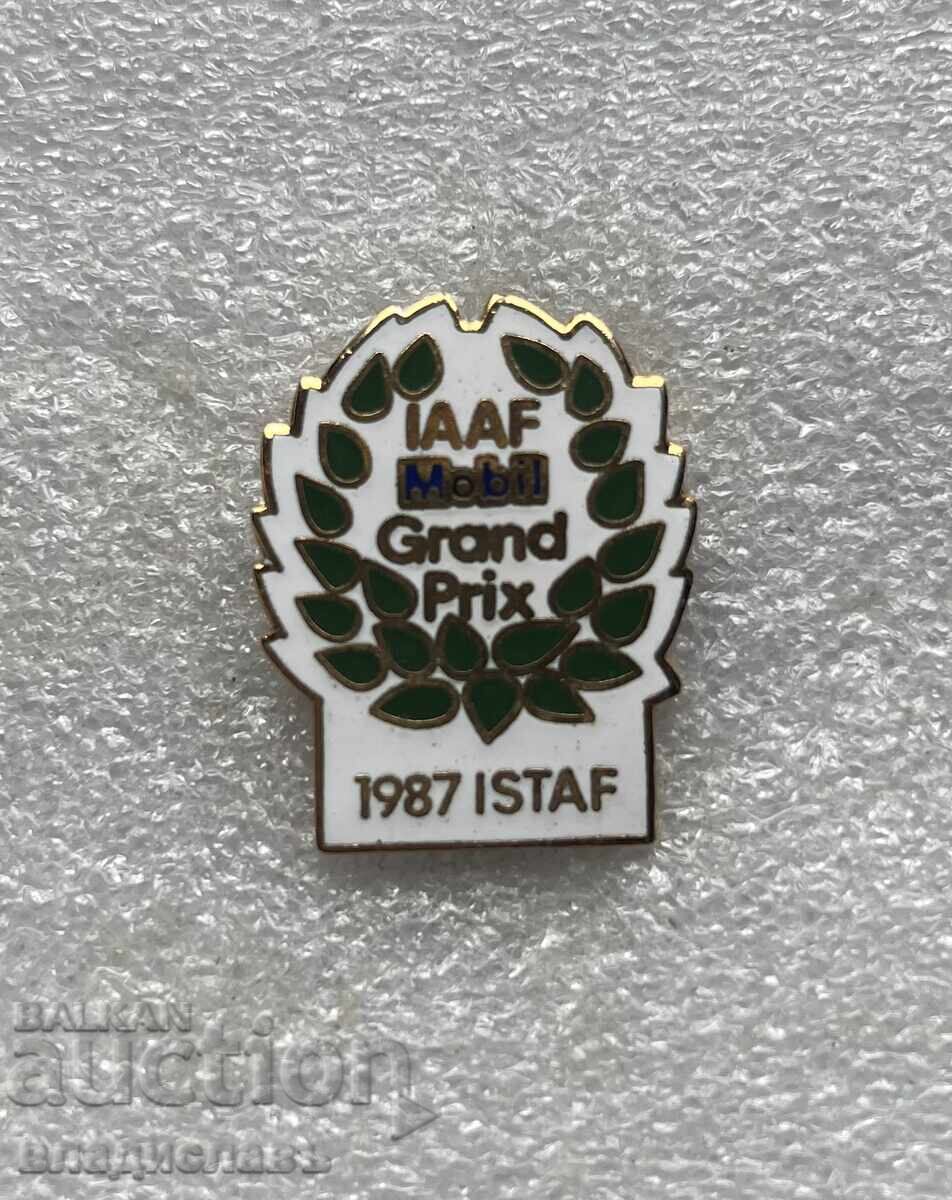 IAAF Grand Prix 1987 Sports Badge IAAF Grand Prix 1987 Sports Badge