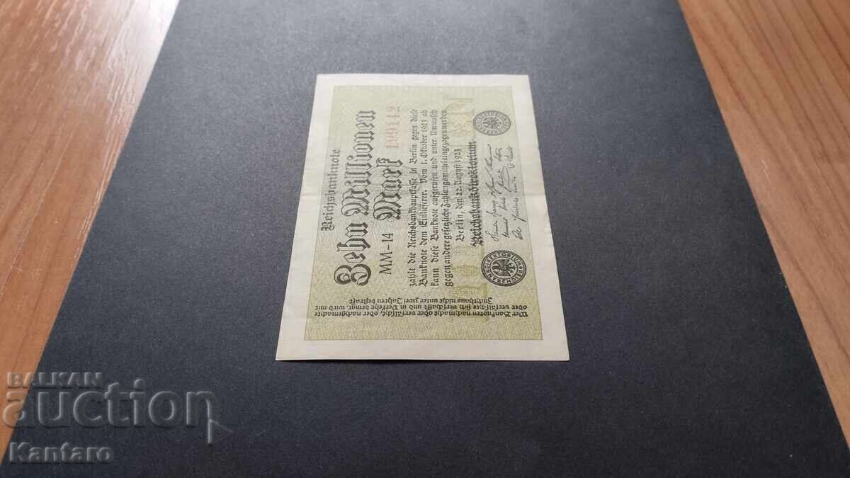 Auction Banknote - GERMANY - 10,000,000 marks - 1923 Auction Banknote - GERMANY - 10,000,000 marks - 1923
