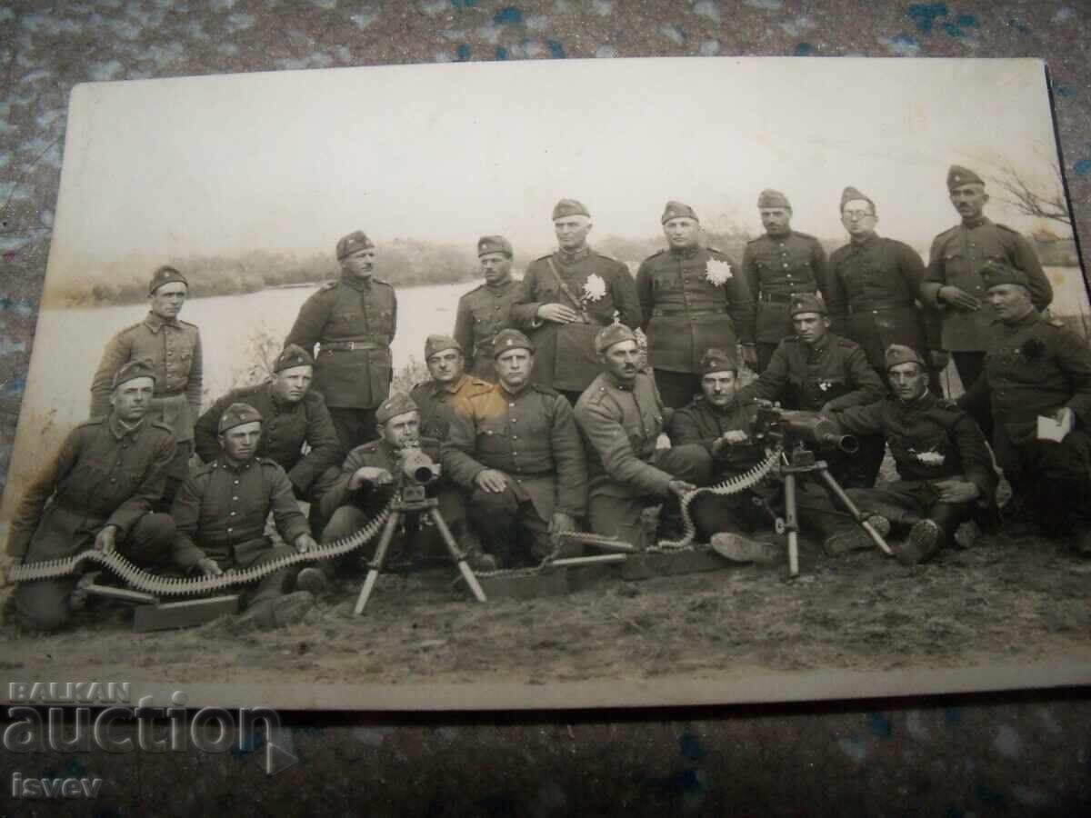 Παλιά στρατιωτική φωτογραφία-κάρτα του 1941, πολυβόλα με τιμή 20.00 BGN | € 10.23