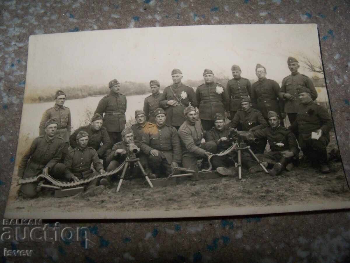 Παλιά στρατιωτική φωτογραφία-κάρτα του 1941, πολυβόλα - 5