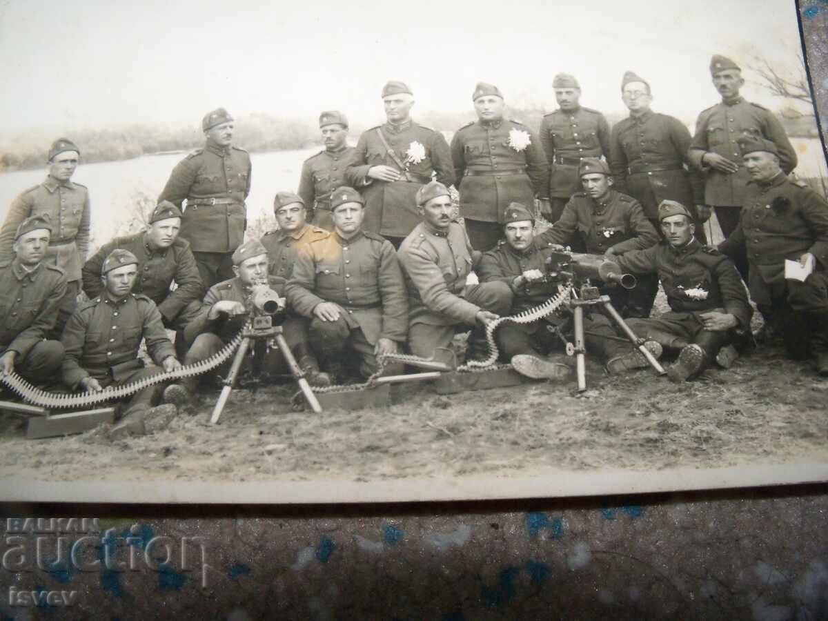 Παλιά στρατιωτική φωτογραφία-κάρτα του 1941, πολυβόλα - 6