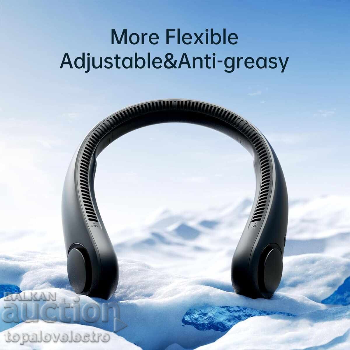 Аукцион НОВ! USB вентилатор за врат 5 скорости, 4000 mAh, безопасен, Аукцион НОВ! USB вентилатор за врат 5 скорости, 4000 mAh, безопасен,