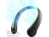 НОВ! USB вентилатор за врат 5 скорости, 4000 mAh, безопасен,