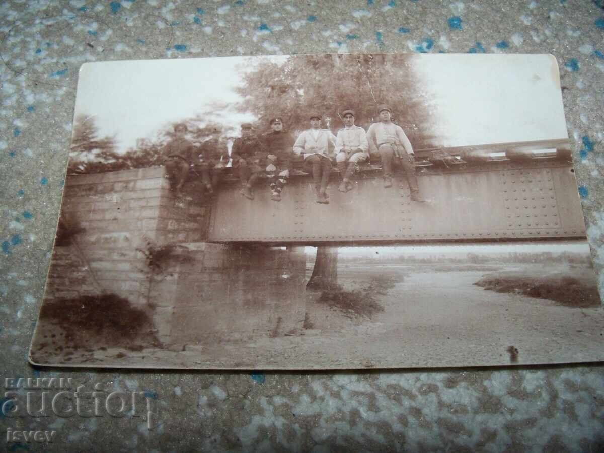 Στρατιωτική καρτ-ποστάλ φωτογραφία Βούλγαρων και Ελλήνων στρατιωτών 1927 - 5 Στρατιωτική καρτ-ποστάλ φωτογραφία Βούλγαρων και Ελλήνων στρατιωτών 1927 - 5