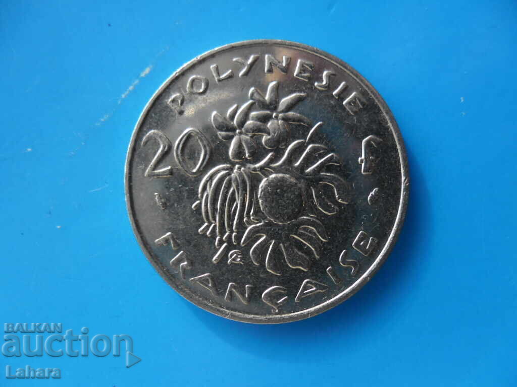 20 franci 1991. Polinezia Franceză 20 franci 1991. Polinezia Franceză