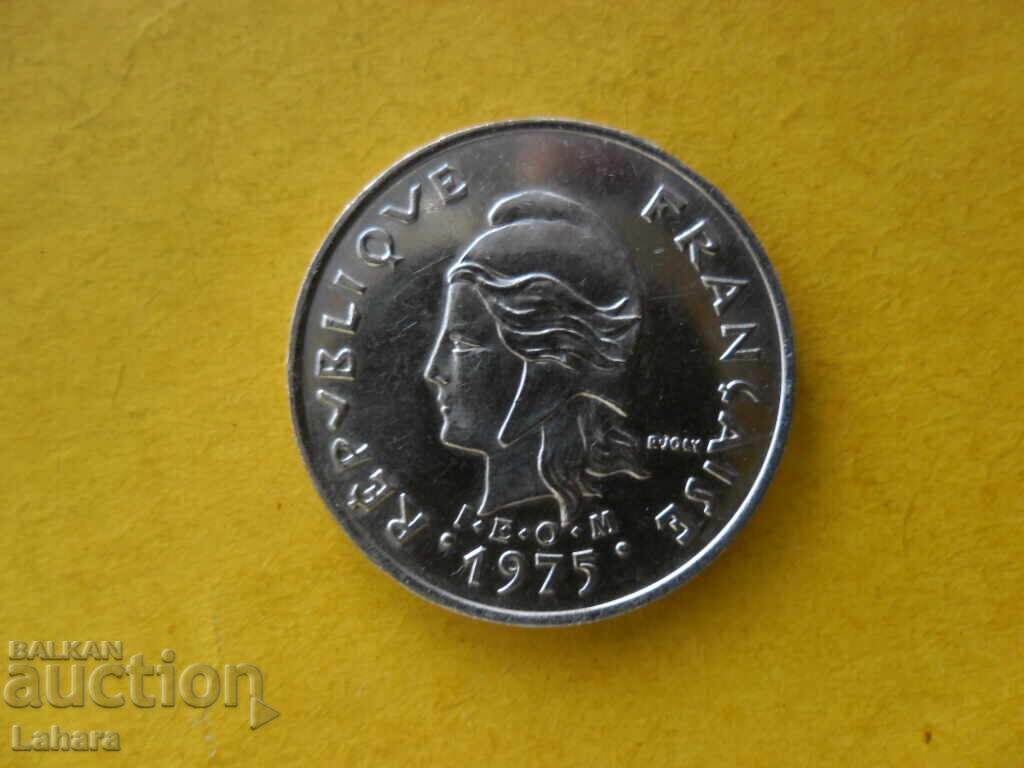 10 φράγκα 1975 μ.Χ. Γαλλική Πολυνησία με τιμή 5.00 BGN | € 2.56