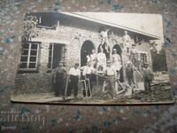 Стара пощенска картичка-снимка строителна бригада Габрово