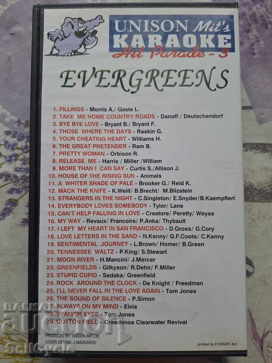 Licitație ✅CASSETĂ VIDEO - EVERGREENS❗ Licitație ✅CASSETĂ VIDEO - EVERGREENS❗