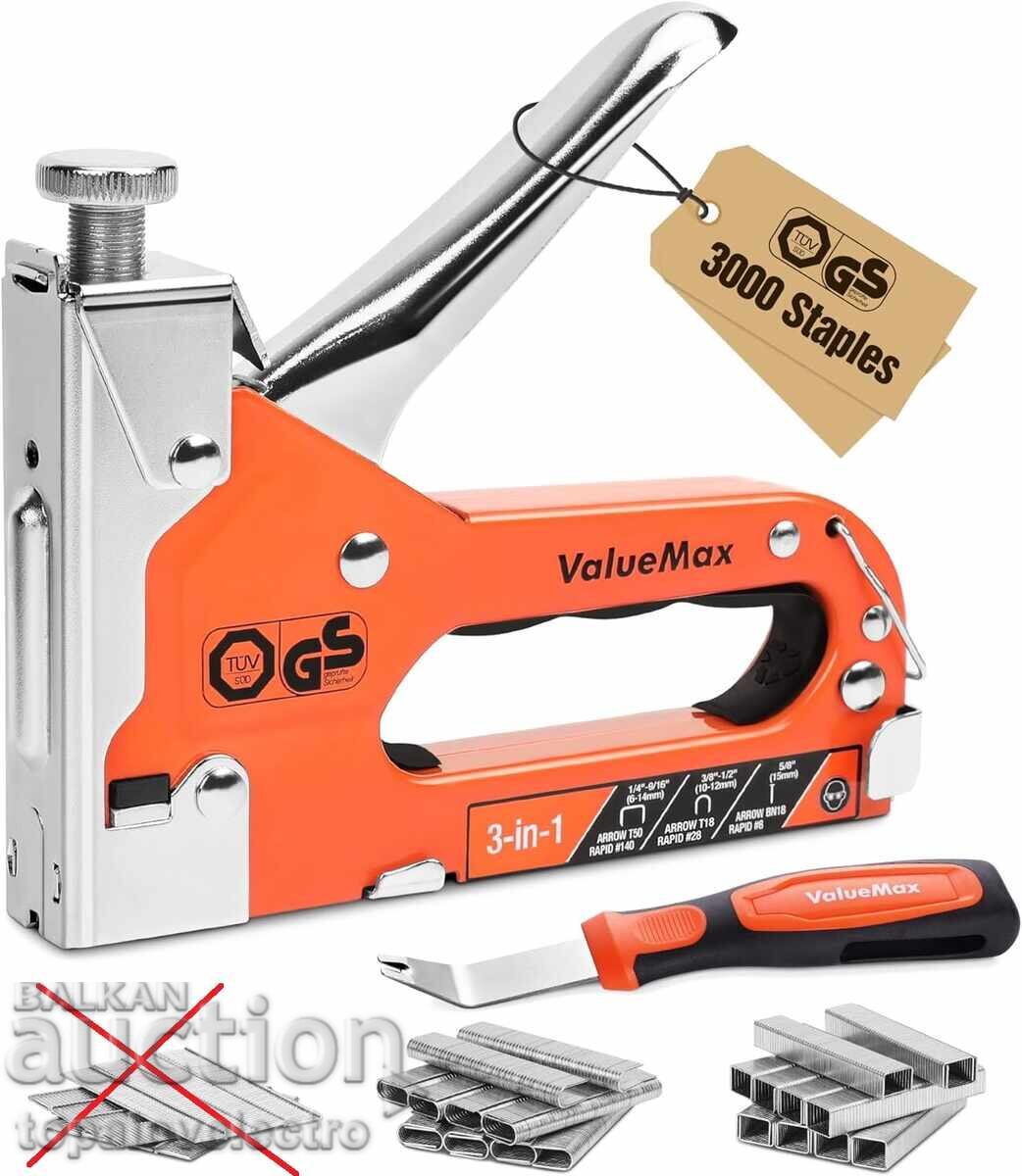 НОВ! Телбод, такер 3-в-1 – за тапицерия, декорации и дърво, НОВ! Телбод, такер 3-в-1 – за тапицерия, декорации и дърво,