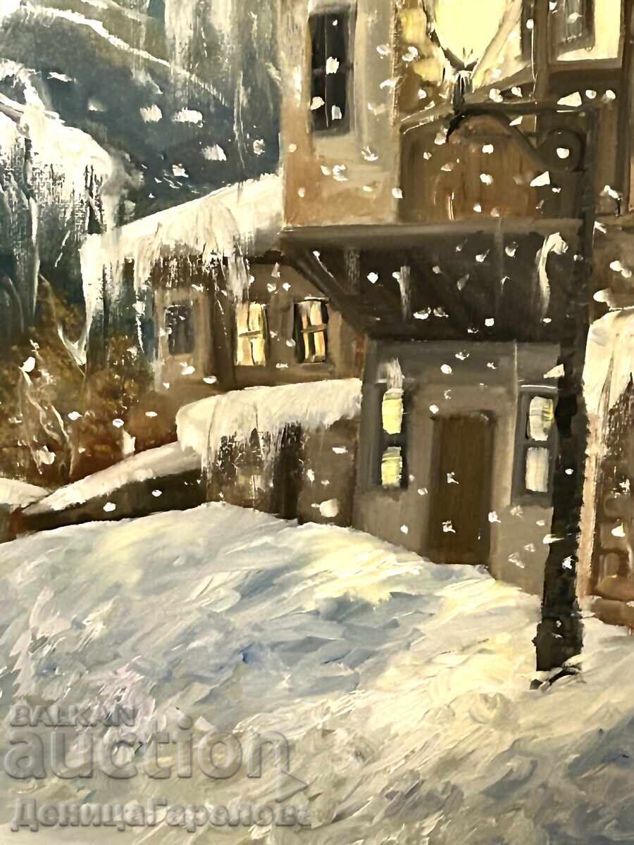 Аукцион Деница Гарелова картина 50/40 ”Зимно време” Аукцион Деница Гарелова картина 50/40 ”Зимно време”