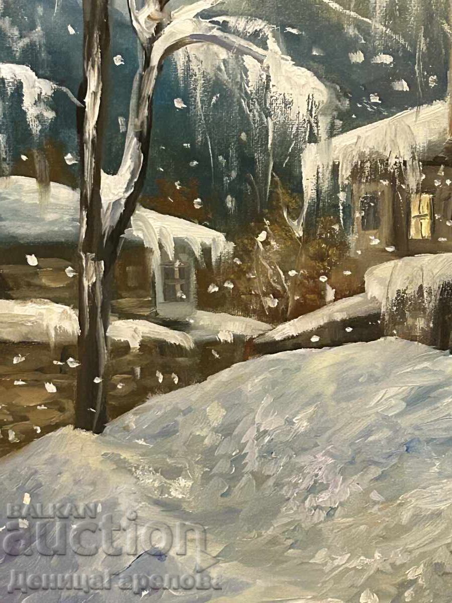 Доставка на Деница Гарелова картина 50/40 ”Зимно време” Доставка на Деница Гарелова картина 50/40 ”Зимно време”