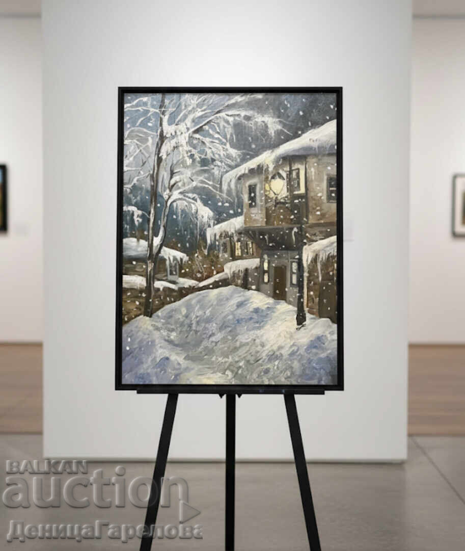 Деница Гарелова картина 50/40 ”Зимно време” - 6 Деница Гарелова картина 50/40 ”Зимно време” - 6