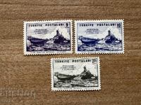 Τουρκία - Επίσκεψη στο αμερικανικό πολεμικό πλοίο... (1946) MNH