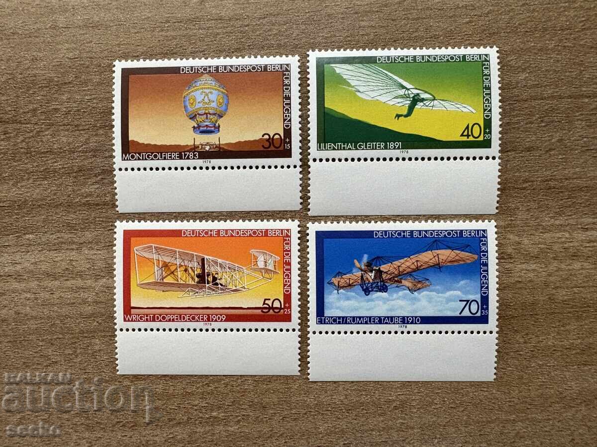 Berlin - Youth Welfare - Aviation (1978) MNH Berlin - Youth Welfare - Aviation (1978) MNH