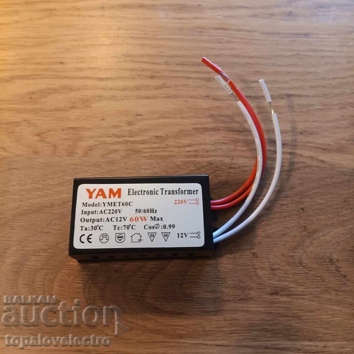 NEW! Electronic Transformer 60W – 220V to 12V, Ultra-thin - 5 NEW! Electronic Transformer 60W – 220V to 12V, Ultra-thin - 5